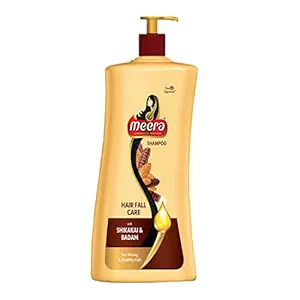 Meera Hairfall Care Shampoo, With Goodness Of Badam and Shikakai, For Men And Women, 1L