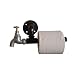 Produktbild BZEI-HOLDER Badezimmerzubehör Toilettenpapierhalter Wandregal Eisen Wasserrohr für Badezimmer Home Dekorative Display Schwimmständer Loft Retro Industrial Style 25 × 13 cm WC-Rollenpapierhalter für die Wandmontage