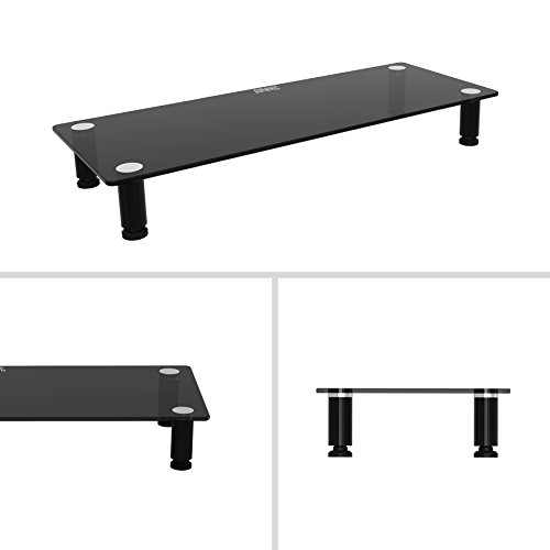 Duronic DM052-2 Bildschirmständer aus Glas 56 cm x 24 cm bis zu 40 kg - 4