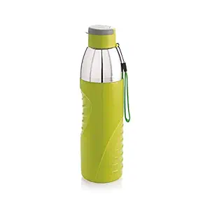 Cello Puro Glass Insulated Plastic Water Bottle (600 ml, Green)