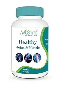 AyuShine Natural Joint & Muscle Support 750 MG, 30 Tablets