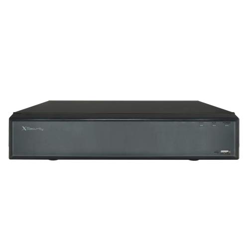 X-SECURITY Grabador NVR para Cámaras IP - 4 CH IP y 4 Puertos PoE - Resolución Máxima Grabación 8 Mpx - Compresión H.265/H.264 - Salida HDMI 4K y VGA - Admite 1 Disco Duro