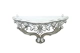 wandregal rund silber im Barockstil Nachbildung im Vintage Look