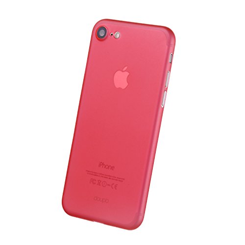 doupi UltraSlim Funda para iPhone 8 Plus   7 Plus  5 5 pulgadas  finamente aburrido Ligero estuche projoector Protective Cover Case escudo shell Hardcase  rojo