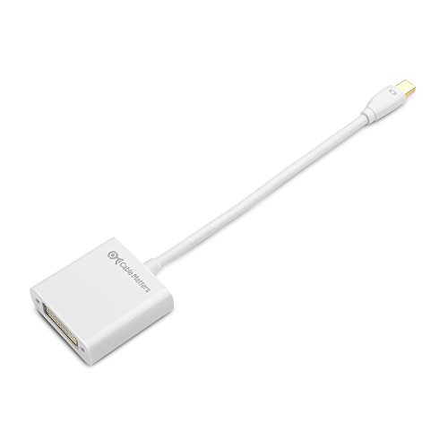 Cable Matters® Gold überzogene Mini Displayport (Thunderbolt™ Port kompatibel) auf DVI Mann zum weiblichen Adapter in Weiß - 2