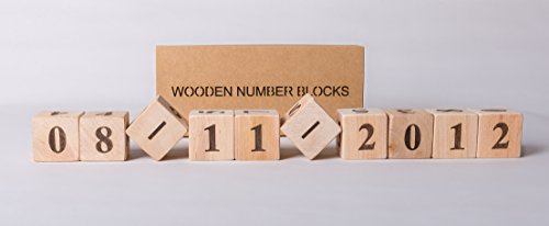 Handmade Numbered Blocks - preschool educational toy