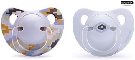SUAVINEX "LITTLE LUXURIES" Nr. 3212046 - 2x Pacifiers Soothers Dummies Anatomical Latex Teat/ BLUE (6m+)