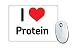 Produktbild I love Protein Mauspad Herz Geschenk Idee Weihnachten Funny