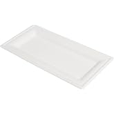 Garc&iacute;a de Pou 50 Units &ndash; Rectangular Plates 'Bionic' 26 x 13 cm Bagasse White