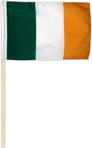 Preisvergleich Produktbild Fahne Flagge Irland 30 x 45 cm mit Stab