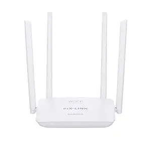 Homgee WR08 300M s Wireless WiFi Router 5 Ports RJ45 802.11N Easy Setup Four Antennas for Home EU Plug