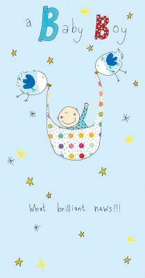 Price comparison product image New Baby Boy Congratulations / Greeting Card