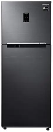 Samsung 394 L 3 Star Inverter Frost-Free Double Door Refrigerator (RT39R553EBS/TL, Black Inox)