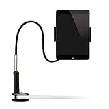 Flexibler Arm: Arm ist lang und stark, dass erreicht 360 Grad Drehung. Wir brauchen ein bisschen von Falten an seinem Platz, aber nicht bewegt sich einmal positioniert. Die bietet ein perfekter Winkel, und bequem Zum Anzeigen Telefon und genießen Sie Videos, Musik, Spiele auf Telefon ohne Kopfschmerzen von Hals oder Arm. Stellen Sie die Position und die Länge der Fuß so dass sich die Hand.