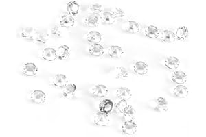 Zerodis Akryldiamanter 1000 st 6 mm transparent blå | Akryldiamanter 1000 st, 6 mm, transparent blå, för bröllop, fest och DI