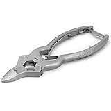 Toenail Clippers by Blizzard - Podiatry Tool German Forged - 6 inch Cantilever Nail Nippers to Cut Thick Toe Nails - Hospital Grade (15cm - Double Spring)
