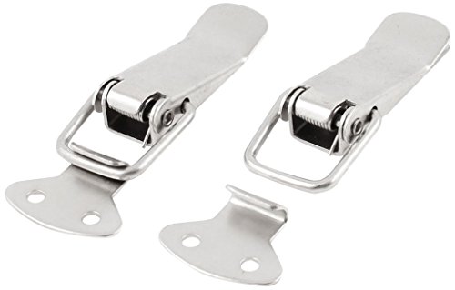 Preisvergleich Produktbild Sourcingmap a13030500ux0412 3 Schubladen-Zoll gerade Loop-Verschlüsse Verschluss Strikes Toggle Haspe (2-teilig)