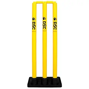 DSC Plastic Cricket Stumps Set with Rubber Base