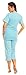 Zeta Ville - Womens Maternity Nursing Pyjamas Hospital Labour Nightwear - 397c (Blue, 14)