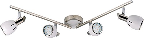 Preisvergleich Produktbild HEITRONIC Deckenstrahler BELLA, weißer Strahlerbalken 4-flammig für LED GU10