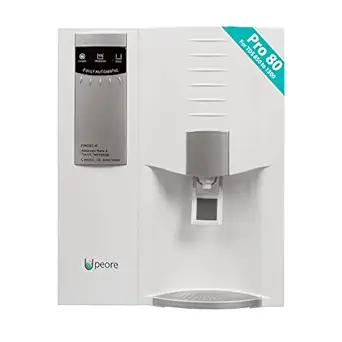Peore Pro-80 Nanofiltration/NF + UV Water Purifier | Retains healthy minerals in water without TDS controller | Better than RO water Purifier (For TDS 600 to 1200)