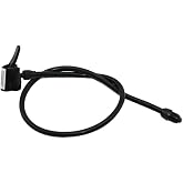 PVC Plastik Bisiklet ve Top Pompa Hortumu, Yedek Par&ccedil;a, 65 cm, Siyah