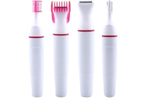 LERKELY Recortador de cejas para mujeres, depilación facial para mujeres, depilación eléctrica, afeitadora facial sin dolor, recortadora eléctrica para mujer, para cuerpo, vello facial, labios, barbilla