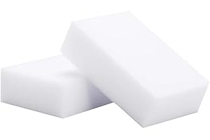SZL 20 Magische Schwämme, Melaminreiniger, frei von Chemikalien. Professionell entfernter Schmutz kann in bestimmte Größen geschnitten Werden. Reinigungskissen Gummi extra groß 10X7X3 cm