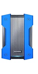 A-DATA 4 TB USB3.2_gen_1 External Hard Drive, Blue (HD830)