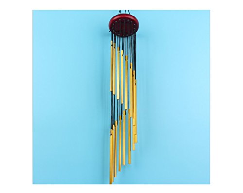 QuickZ Wind Chimes, Gran Sonido Color Bronce Campanas de Templo Wind Chimes Windchimes (F)