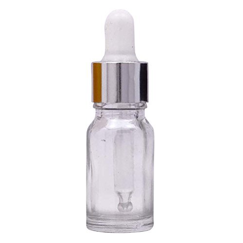 MT Bottles & Jars 12 Stück x Leer Klarglas Augentropfflasche Aromatherapie Großhandel Ätherische Öl Pipette Tropfflaschen mit Silberkuppe MT Bottles & Jars 12 Stück x Leer Klarglas Augentropfflasche Aromatherapie Großhandel Ätherische Öl Pipette Tropfflaschen mit Silberkuppe