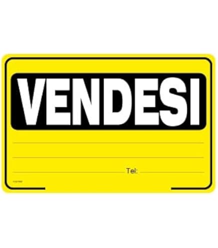 Cartello Vendesi PVC 30x20cm - Plastificato Verde, Con Scritta Rivolgersi E Telefono - Foto 7