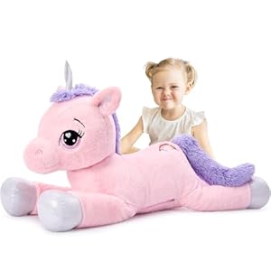 MorisMos XXL Rosa Unicornio Peluche