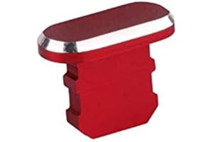 KRS - DP-Rot kompatibel für iPhone 5 5S 5SE 6 6S 6+ 7 7 Plus / 8 8 Plus X Xr Xs 11 11 Pro 12 13 Staubschutz Schutz Stöpsel Kappe (DP-Rot)