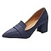 Produktbild Mymyguoe Freizeitschuhe Damen Spitz Zehen Pumps High Heels Block Plateau Einfache Schuhe Ankle Boot Slippers Arbeit Schuhe Slip-on Segelschuhe Hohen Absätzen Brautschuhe Sommer Bequeme Sandalen