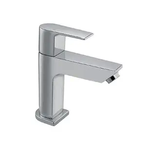 Marcoware Brass Recto Pillar Cock Basin Tap Faucet (Chrome)