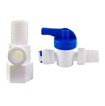 KRPLUS Plastic Inlet Valve Connector with Coupling 3/8