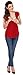 Zeta Ville - Women's Maternity Nursing Wrap Front T-shirt Top Shirt S-3XL - 373c (Crimson, UK 12, L)