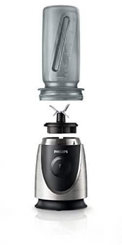 Philips Daily Collection HR2056//00 1,25 L, Botones, Batidora de vaso, Blanco, De pl/&aacute;stico, Acero inoxidable Licuadora