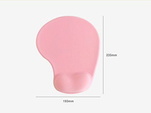 Gel Mouse Wrist Rest Support Comfort Foam Pad Anti Slip Mat for PC – Pink - 3