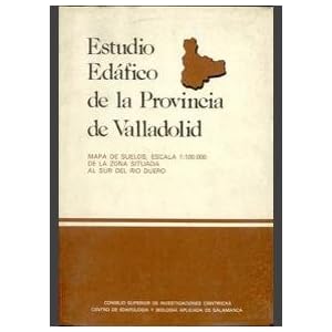 Estudio edáfico de la provincia de Valladolid: Mapa de suelos, escala 1:100.000 de la zona situada al sur del río Duero