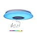 Produktbild 24W Sternenhimmel LED Deckenleuchte mit Fernbedienung Dimmbar RGB, Bluetooth Lautsprecher Musik Deckenlampe, [APP Kontrolle ] [ Ø40cm ], für Kinderzimmer Schlafzimmer Kinder Geschenk GAOLIQIN