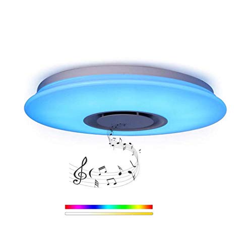 Preisvergleich Produktbild 24W Sternenhimmel LED Deckenleuchte mit Fernbedienung Dimmbar RGB, Bluetooth Lautsprecher Musik Deckenlampe, [APP Kontrolle ] [ Ø40cm ], für Kinderzimmer Schlafzimmer Kinder Geschenk GAOLIQIN