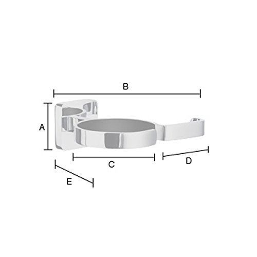 Smedbo „Ice“ Halter für Haartrockner/Straightener, silber - 2