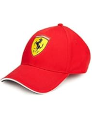 Ferrari rojo Classic gorro de ajustable con bordado Scudetto Badge