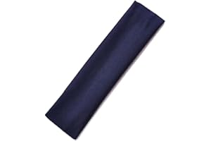 Mytoptrendz Stretchy Headband Narrow Soft Fabric Kylie Hairband Plain Girls Boys Head Band Bandeau Sports Accessories (Navy)