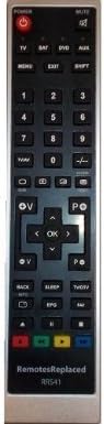 Black-Panther RC1 Replacement TV Remote Control by RemotesReplaced