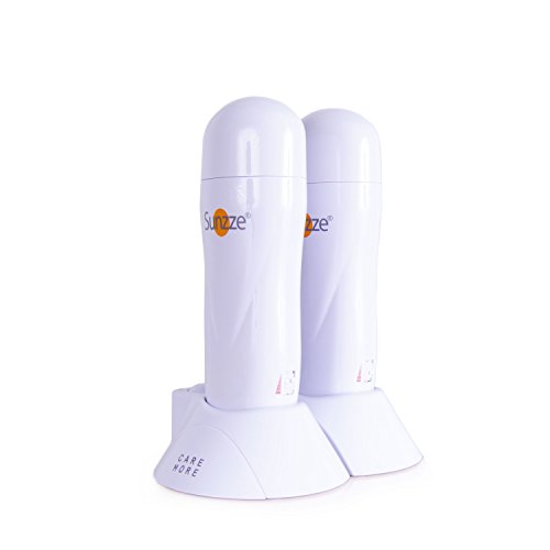Sunzze professionelle 2fach Wachsstation mit Temperaturregler, für 100ml Wachspatronen