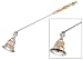 Produktbild Prime-Silber berzogene Messingbell Kerzenlscher mit 29,2 cm langer Griff Candle Zubehr Home Decor