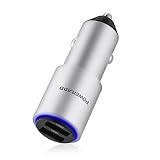 [Qualcomm Quick Charge 3.0] Poweradd 2 Puertos USB Cargador de Coche Adaptador U